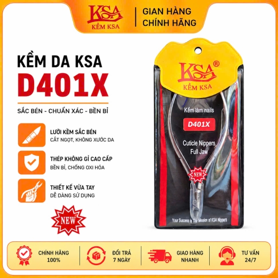 KỀM CẮT DA THÉP CARBON D401X BÁN NGUYỆT XÁM 1 CHỐNG